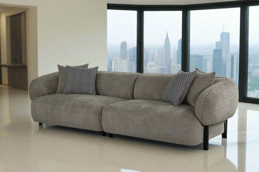 Nova Mid-Century Modern Sectional 4-Seater Sofa - 117"