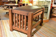 Mission Oak Foot Stool - Spindles - Crafters and Weavers