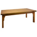 Mission Style Oak Stow Leaf Dining Table (2 Colors Available) - Walnut - Crafters and Weavers
