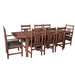 Mission Style Oak Stow Leaf Dining Table (2 Colors Available) - Walnut - Crafters and Weavers