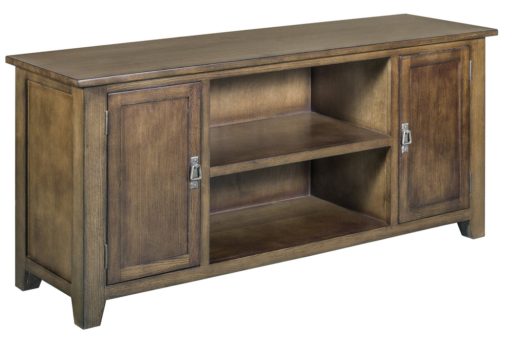 Mission 2 Door Quarter Sawn Oak TV Stand - Walnut - Crafters and Weavers