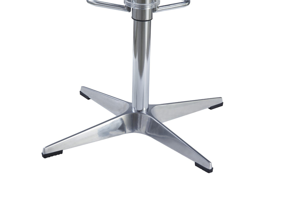 Aviator Adjustable Height Bar Stool - Slate Leather