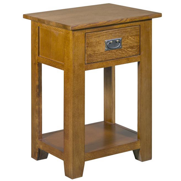 Mission 1 Drawer Nightstand - Michael's Cherry (MC-A) - Crafters and Weavers