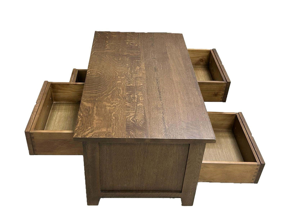 Mission 8 Drawer Coffee Table