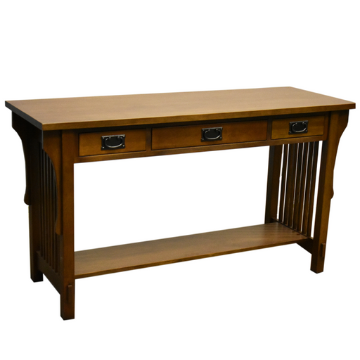 Mission 3 Drawer Crofter Style Console Table - Crafters and Weavers