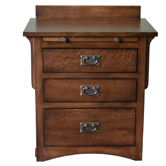 PREORDER Mission Crofter 3 Drawer Nightstand - Walnut (AW) - Crafters and Weavers