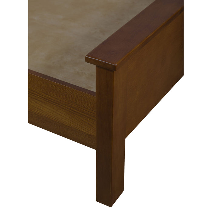 Mission Oak Panel Bed - Walnut