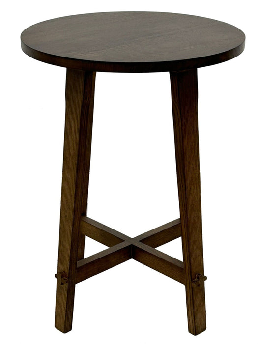 Arts and Crafts / Mission Style Oak Round End Table