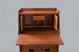 Arts and Crafts Mission Solid Oak Secretary Desk - Light Brown - Crafters and Weavers