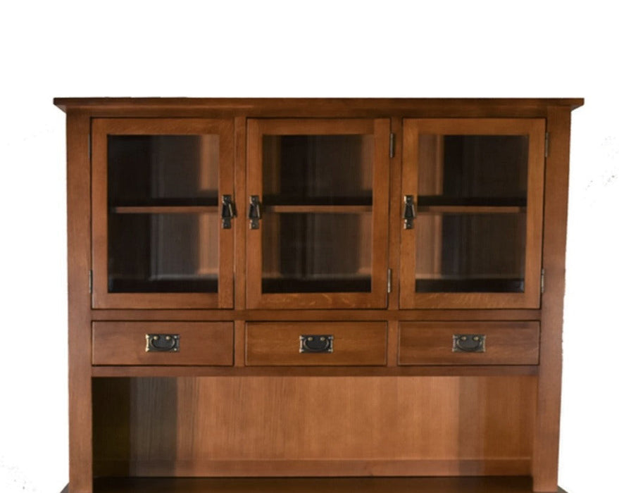 Mission 3 Door & 3 Drawer Hutch Cabinet - Michael's Cherry - 58"