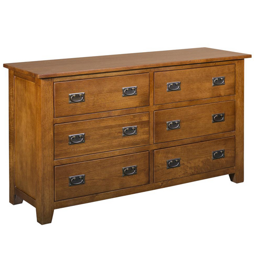 Mission 6 Drawer Dresser - Michael's Cherry - Crafters and Weavers