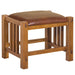 Mission Spindle Stool - Quarter Sawn Oak & Leather (2 Colors Available) - Michael's Cherry - Crafters and Weavers