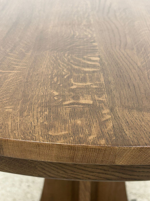 Mission Quarter Sawn  Oak Round Dining Table, Kitchen Table - 42"