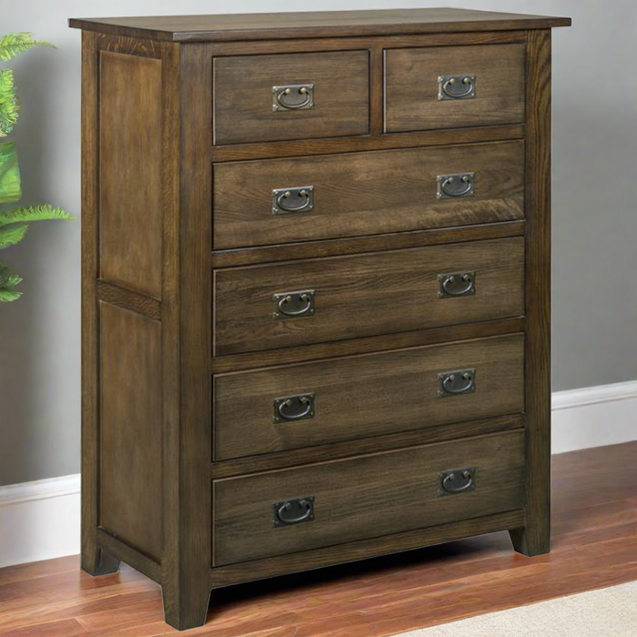 Mission 6 Drawer Dresser - Walnut