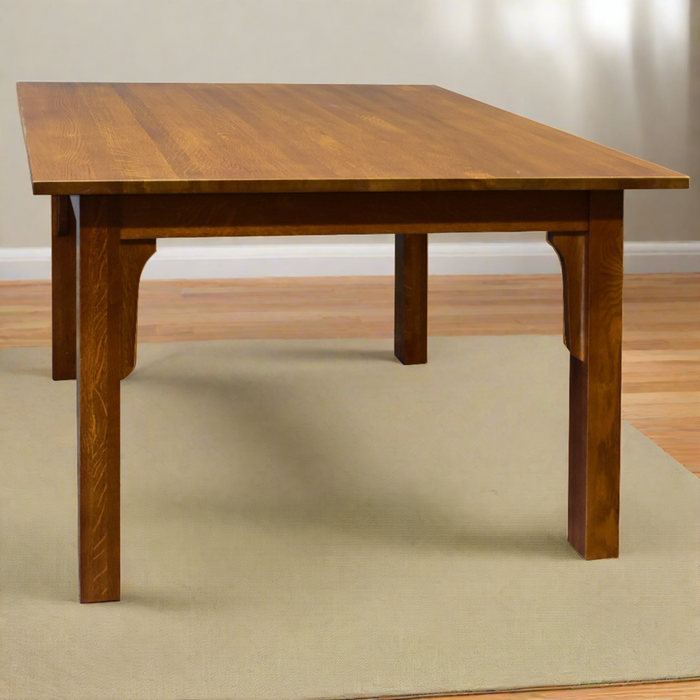 Mission Quarter Sawn White Oak Square Dining Table - Michael's Cherry (MC3)