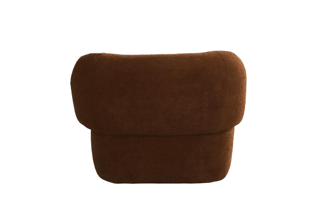 Forma Mid-Century Modern Swivel Livingroom Chair - Brown