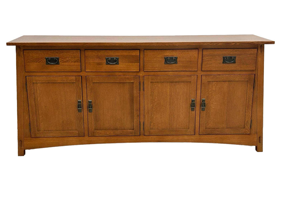 Mission 4 Door 4 Drawer Oak Sideboard - Michaels Cherry