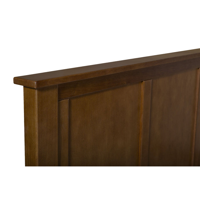 Mission Oak Panel Bed - Walnut