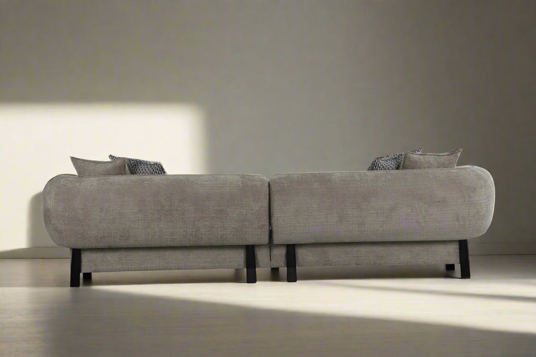 Nova Mid-Century Modern Sectional 4-Seater Sofa - 117"