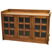 SOLD OUT Mission Oak 3 Door Console - Walnut (W1) - Crafters and Weavers