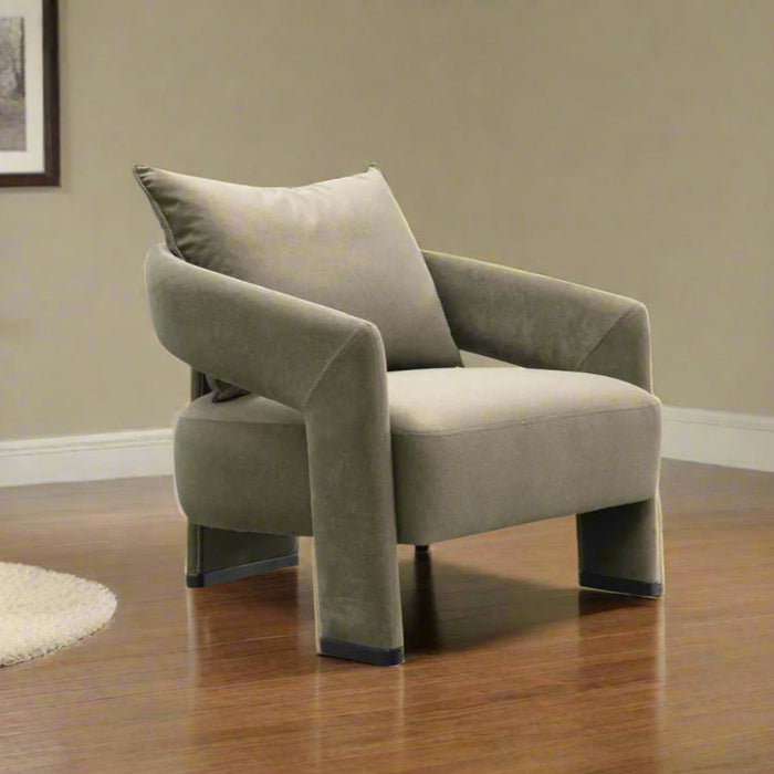 Valora Mid-Century Modern Livingroom Armchair - Gray