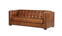 Tuxedo Leather Sofa - Crafters and Weavers