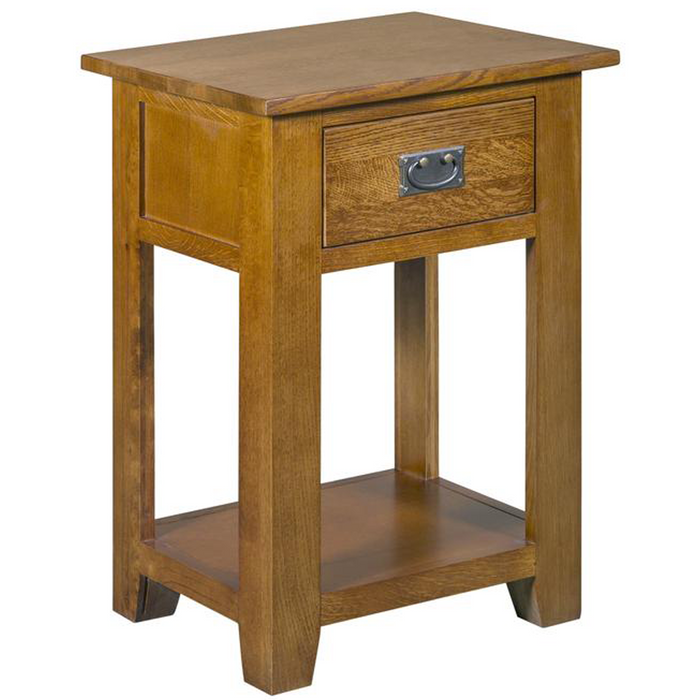 Mission 1 Drawer Nightstand - Michael's Cherry (MC-A) - Crafters and Weavers