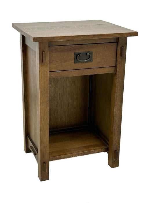 Mission Solid Quarter Sawn Oak 1 Drawer End Table - Model A27