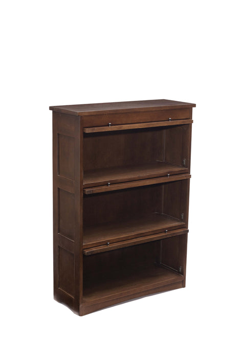 Mission Craftsman Style Oak Barrister Bookcase - Walnut stain