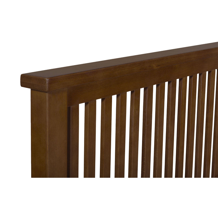 Mission Oak Slat Bed - Walnut