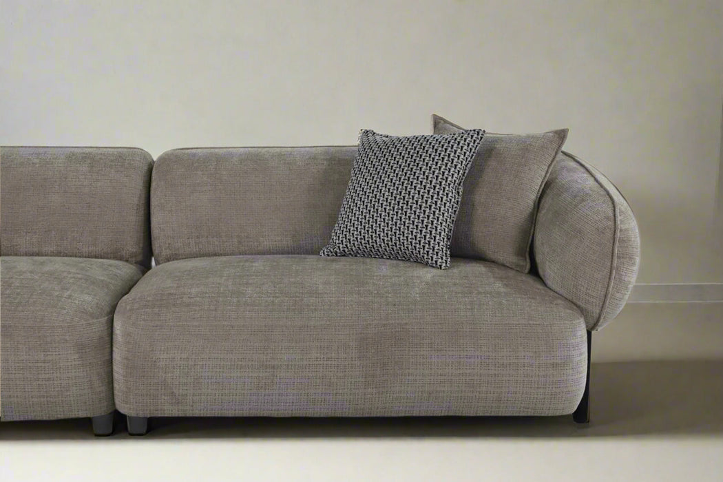 Nova Mid-Century Modern Sectional 4-Seater Sofa - 117"