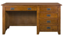 Mission 5 Drawer Library Desk - Michael's Cherry - Crafters and Weavers