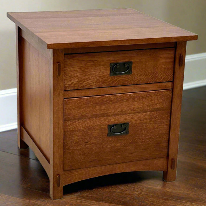 Mission Quarter Sawn Oak File Cabinet