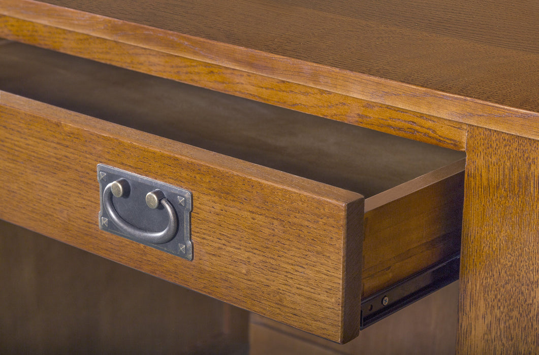 Mission 5 Drawer Library Desk - Michael's Cherry - Crafters and Weavers