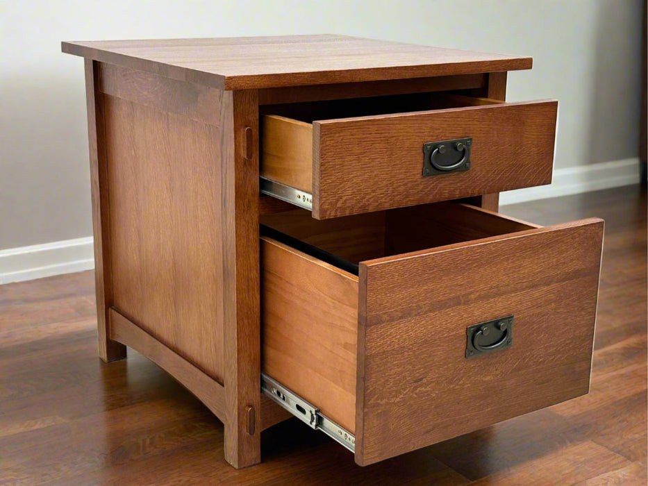 Mission Quarter Sawn Oak File Cabinet