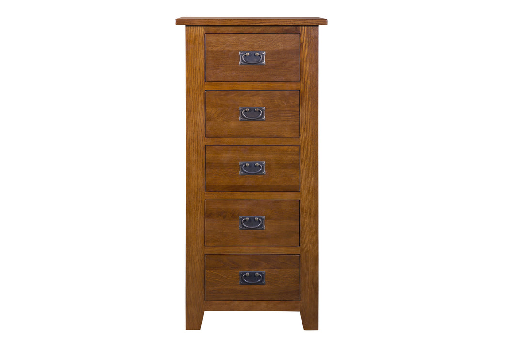 Mission 5 Drawer Lingerie Dresser - Michael's Cherry - Crafters and Weavers