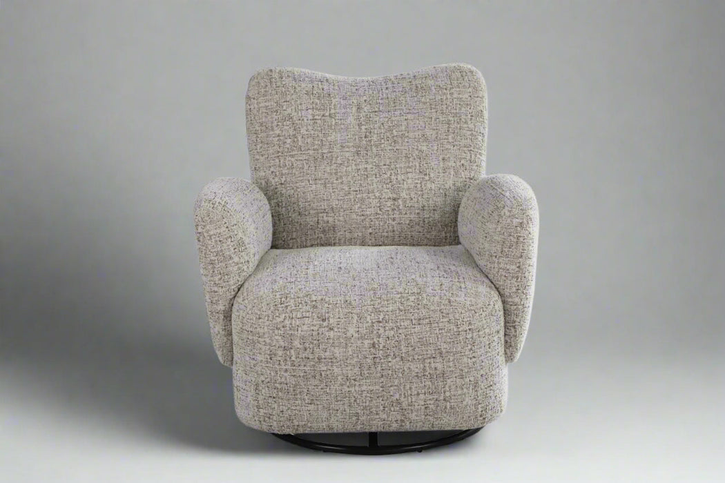 Atlas Modern Fabric Swivel Arm Chair