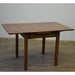 Mission Oak Kitchen Table with 2 Leaves - Dark Brown - Crafters and Weavers