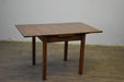 Mission Oak Kitchen Table with 2 Leaves - Dark Brown - Crafters and Weavers