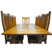 Mission Style Oak Stow Leaf Dining Table (2 Colors Available) - Walnut - Crafters and Weavers