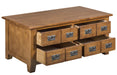 Mission 8 Drawer Coffee Table - Michael's Cherry - Crafters and Weavers