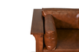 SOLD OUT Arts and Crafts / Craftsman Crofter Style Sofa - Russet Brown Leather (RB1) - Crafters and Weavers