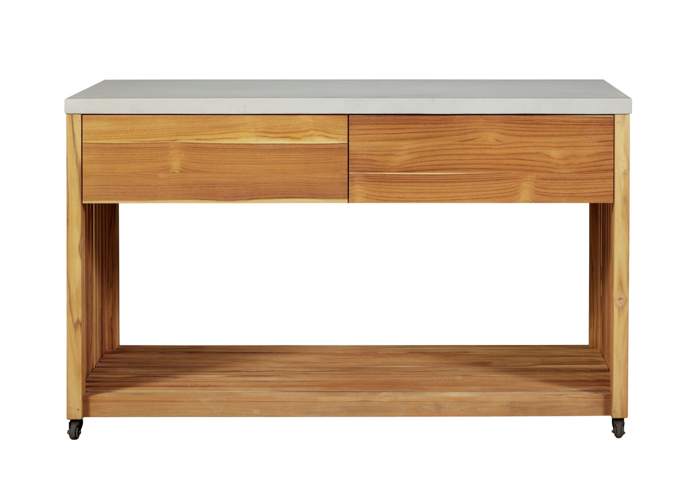 Eclipse Outdoor Solid Teak Wood Kitchen Island