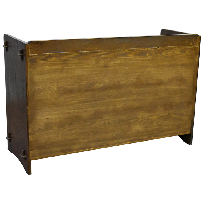 SOLD OUT Mission Oak 3 Door Console - Walnut (W1) - Crafters and Weavers