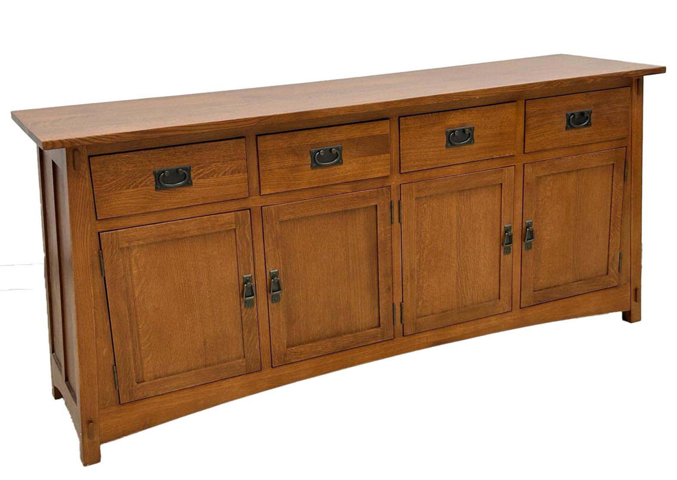 Mission 4 Door 4 Drawer Oak Sideboard - Michaels Cherry