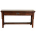 Mission 1 Drawer Crofter Style Console Table - Walnut Stain - Crafters and Weavers