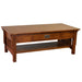 Mission Crofter Style 1 Drawer Coffee Table - Michael's Cherry - Crafters and Weavers