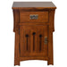 Mission Style Solid Quarter Sawn Oak Keyhole Nightstand - Model A26 - Crafters and Weavers