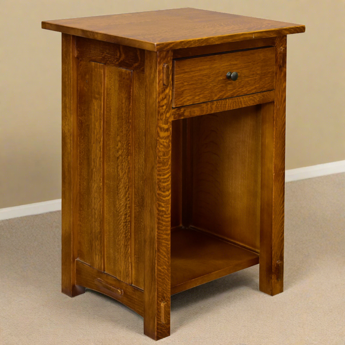 Mission Solid Quarter Sawn Oak 1 Drawer End Table - Model A27