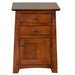 Mission Style Tapered Leg 2 Drawer Nightstand - Crafters and Weavers